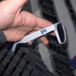 Miller Lite White Sunglasses